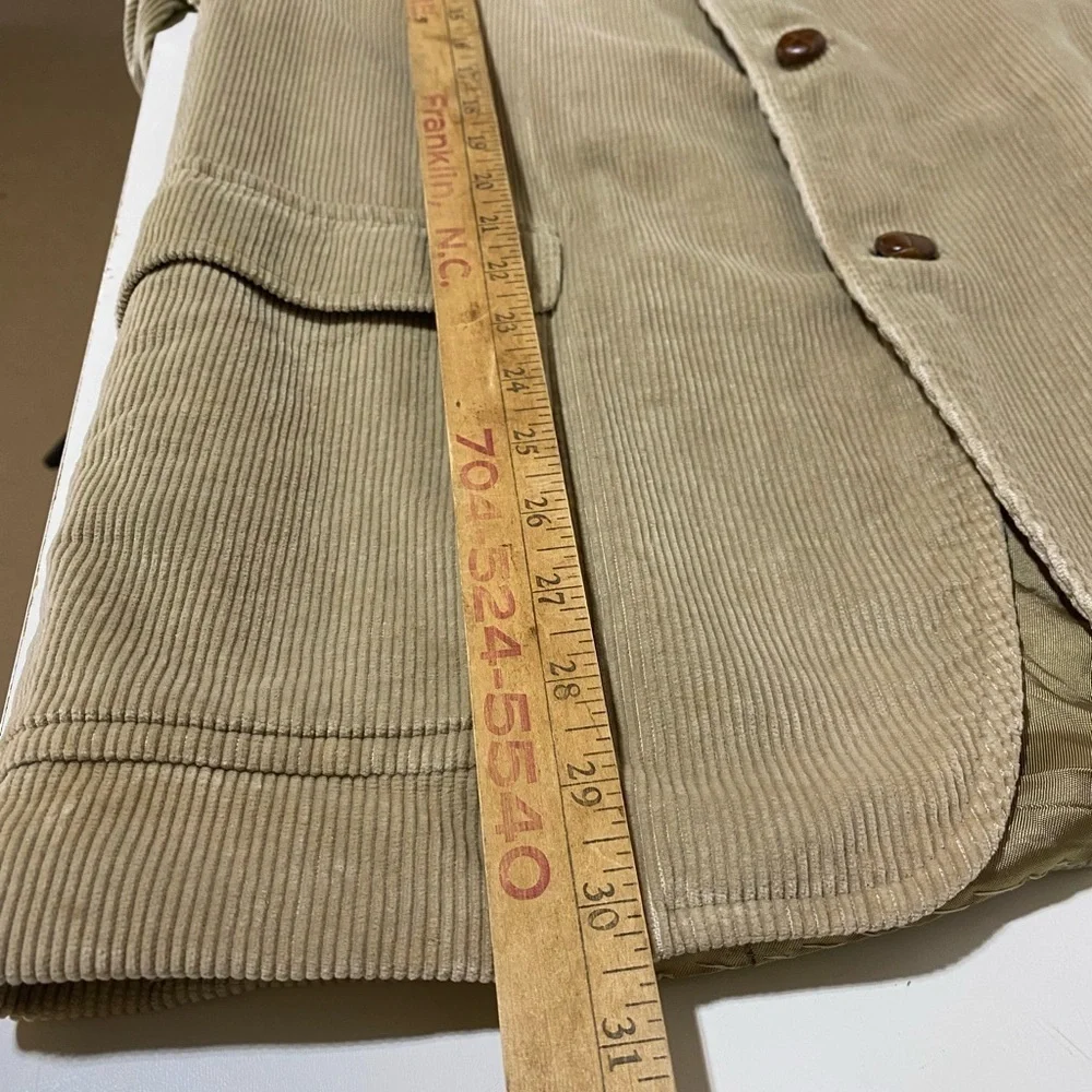 Brooks Brothers Vintage Mens Tan Corduroy Blazer, Flawed, Size 42R??